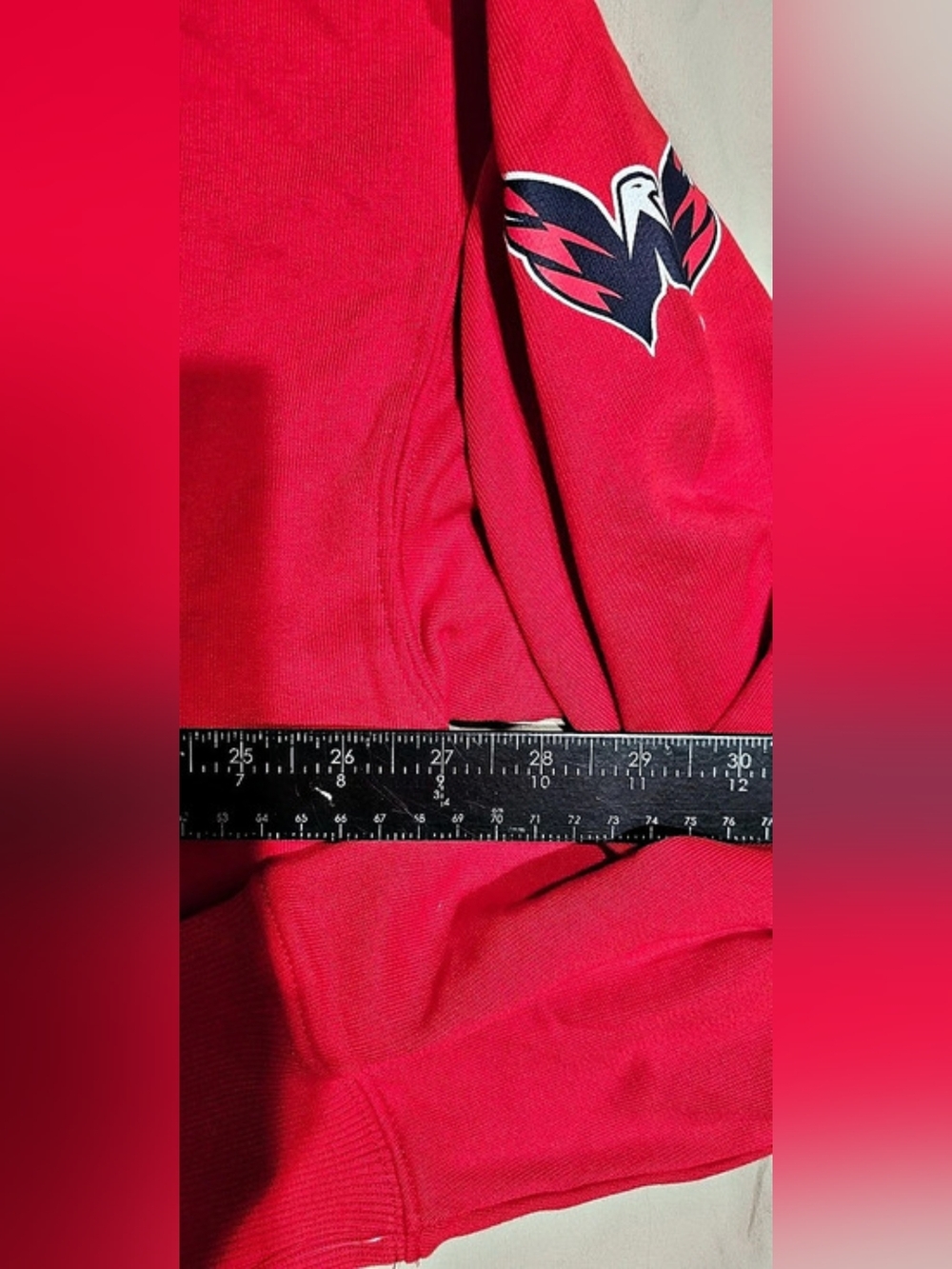 Women's Fanatics Washington Capitals Sweatshirt Red White Size XL - Picture 3 of 6